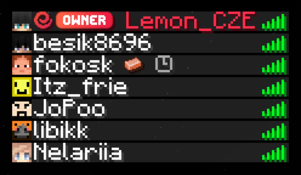 ikonka v seznamu hráčů